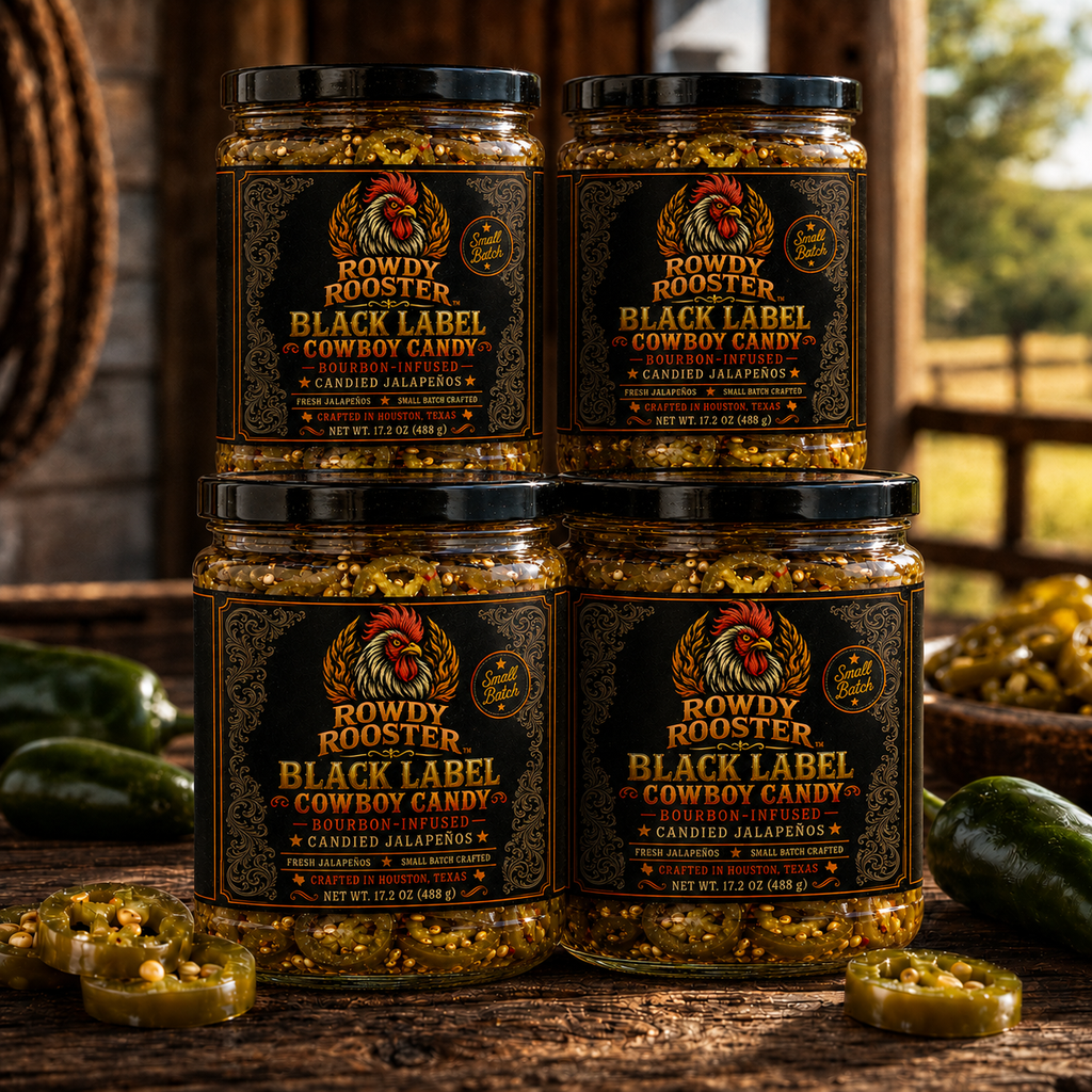 Black Label Cowboy Candy - 4 Jar StockPile Bundle