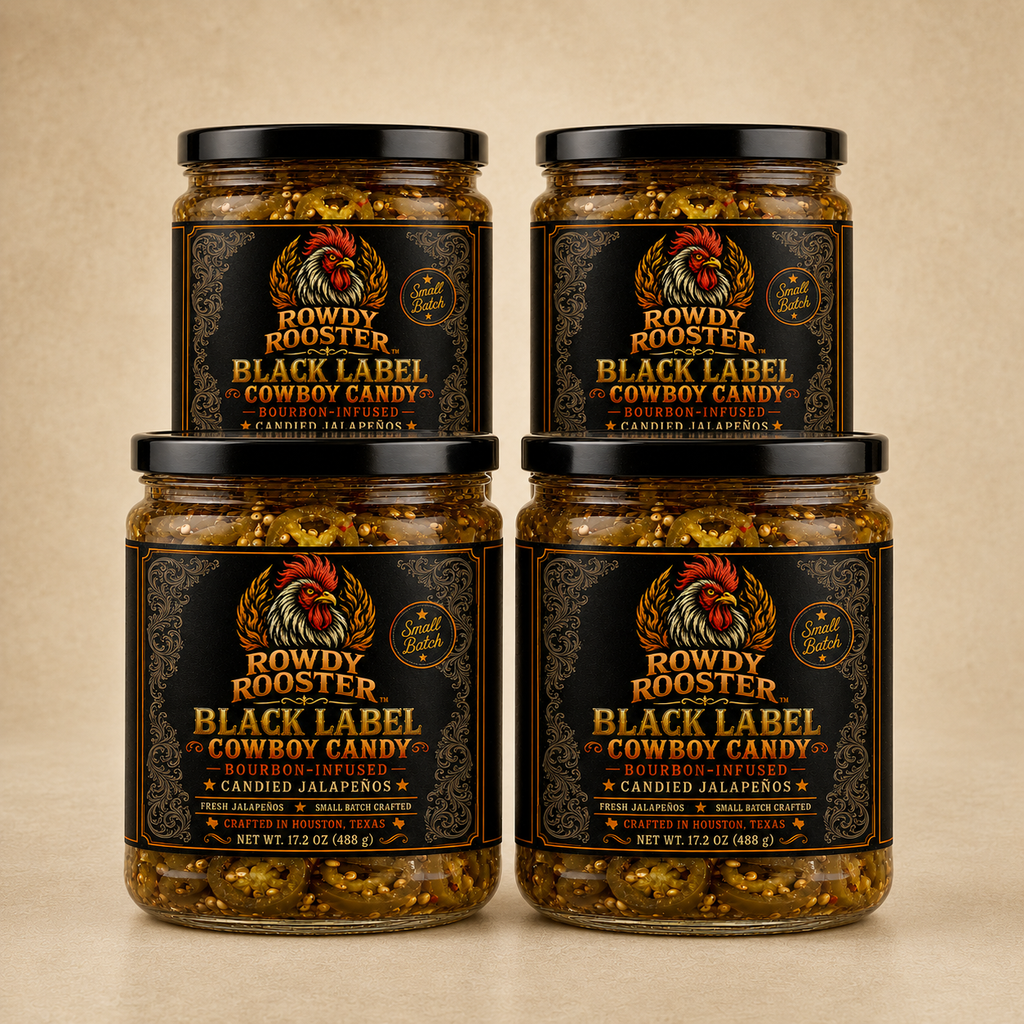 Black Label Cowboy Candy - 4 Jar StockPile Bundle