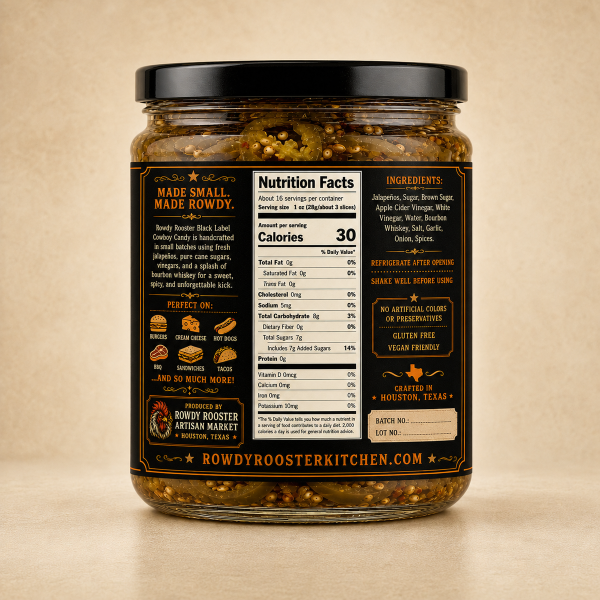 Black Label Cowboy Candy - Single Jar